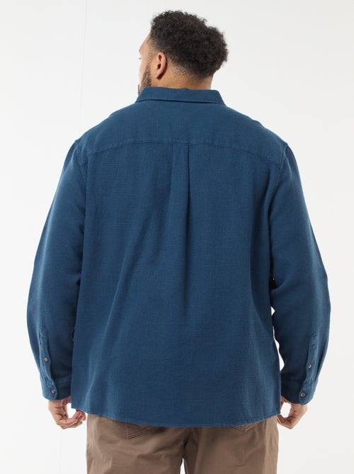 Camicia effetto goffrato tinta unita - Kiabi Camicia effetto goffrato tinta unita - Kiabi