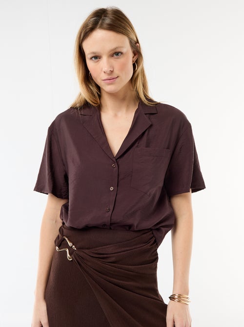 Camicia fluida a maniche corte - Kiabi