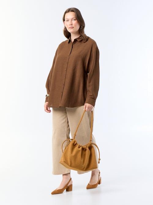 Camicia fluida a maniche lunghe - Kiabi Camicia fluida a maniche lunghe - Kiabi