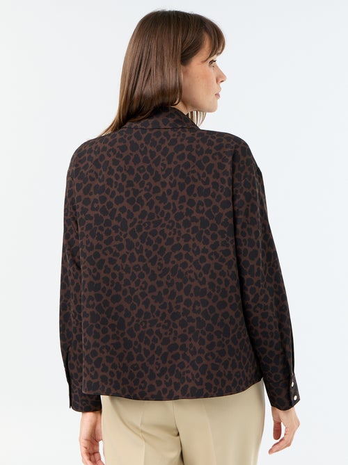 Camicia fluida a tinta unita - Kiabi