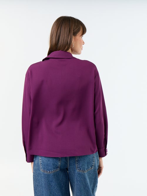 Camicia fluida a tinta unita - Kiabi Camicia fluida a tinta unita - Kiabi