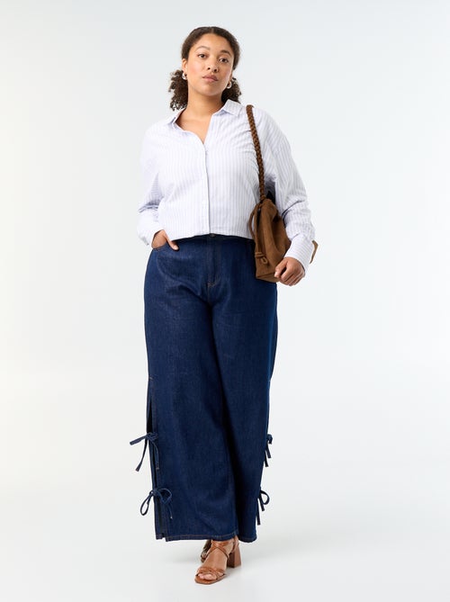 Camicia fluida oxford a righe - Kiabi Camicia fluida oxford a righe - Kiabi