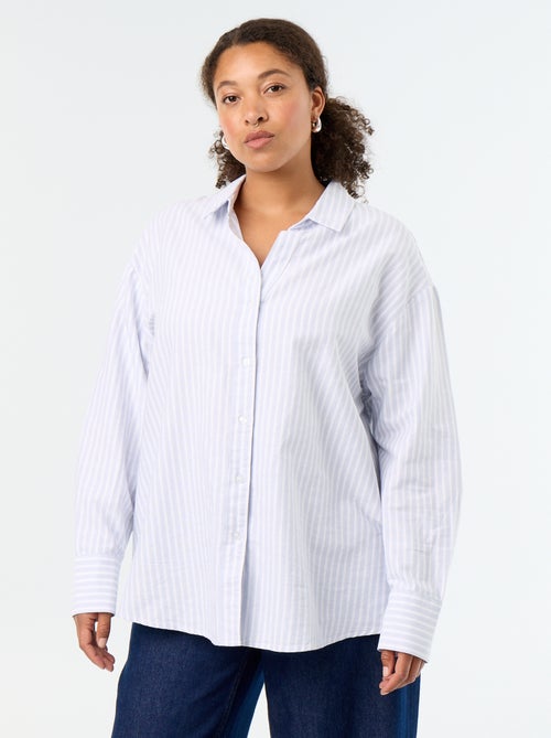 Camicia fluida oxford a righe - Kiabi Camicia fluida oxford a righe - Kiabi