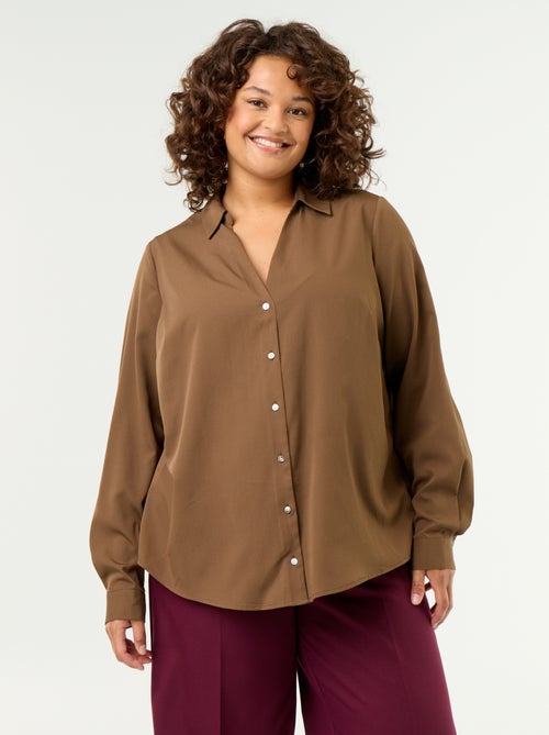 Camicia fluida tinta unita - Kiabi Camicia fluida tinta unita - Kiabi