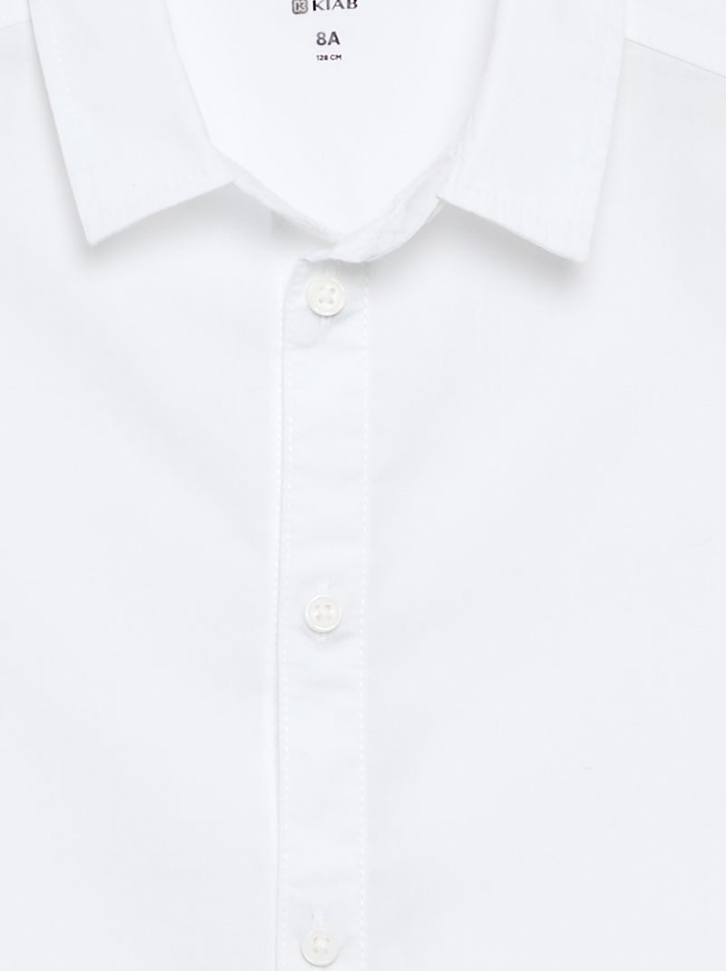 Camicia in cotone - collezione facile da indossare Bianco - Kiabi