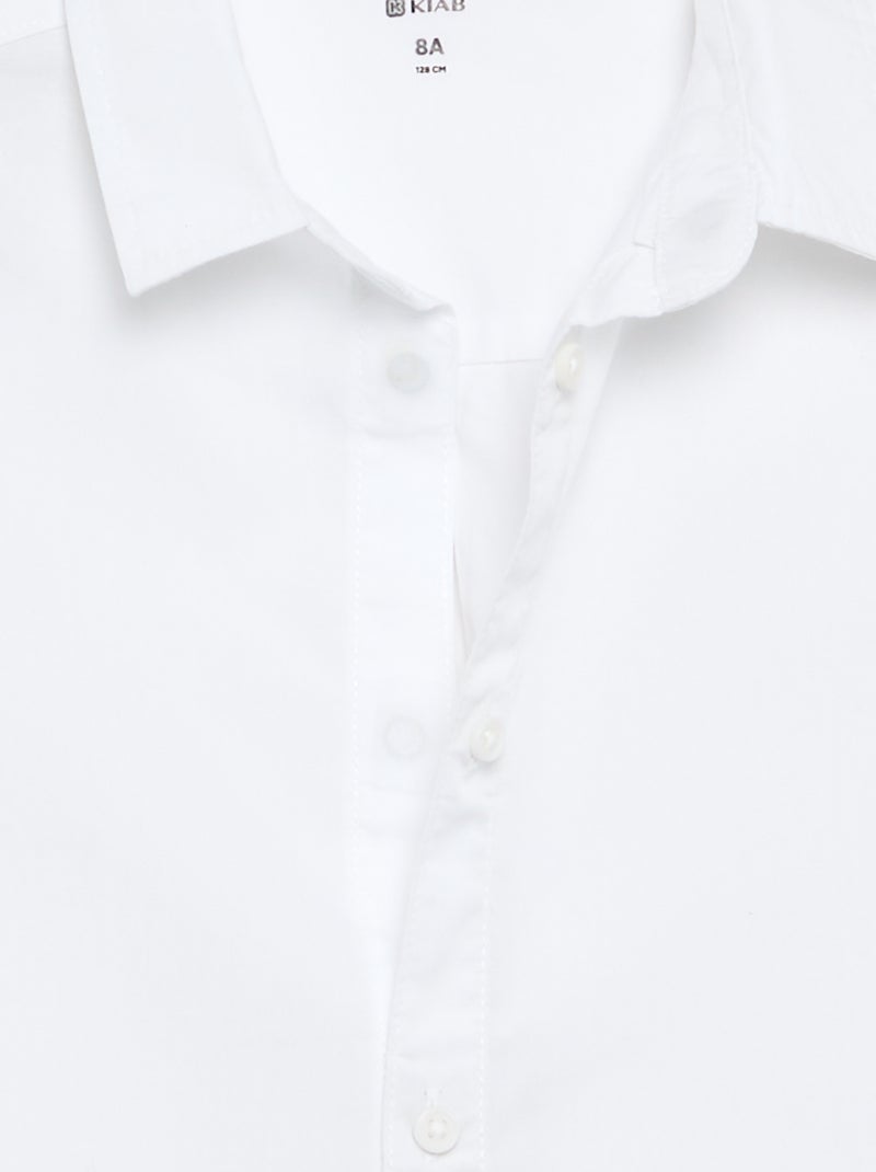 Camicia in cotone - collezione facile da indossare Bianco - Kiabi