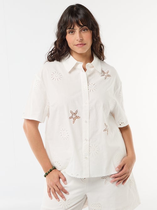 Camicia in cotone traforata - Kiabi