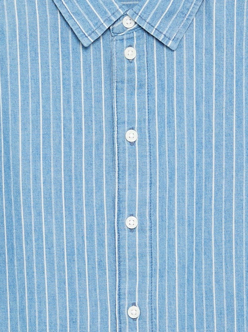 Camicia in denim a maniche corte - Kiabi Camicia in denim a maniche corte - Kiabi