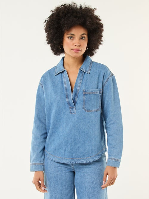 Camicia in denim a maniche lunghe - Kiabi