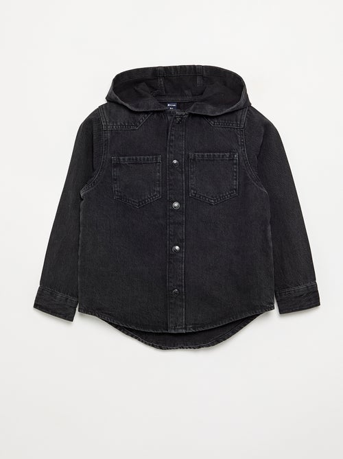 Camicia in denim con cappuccio - Kiabi Camicia in denim con cappuccio - Kiabi