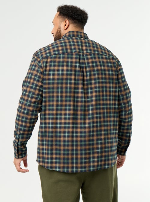 Camicia in flanella a fantasia - Kiabi