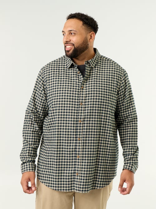 Camicia in flanella a fantasia - Kiabi