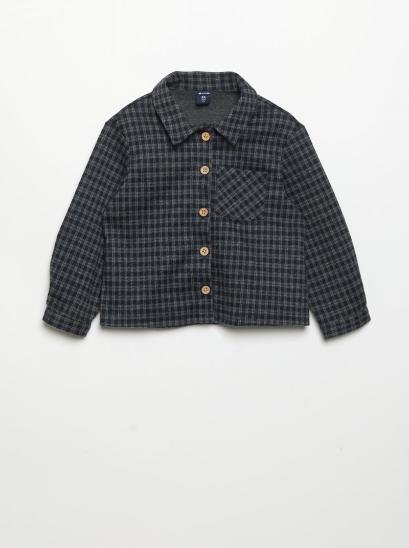 Camicia in flanella a quadri Blu - Kiabi