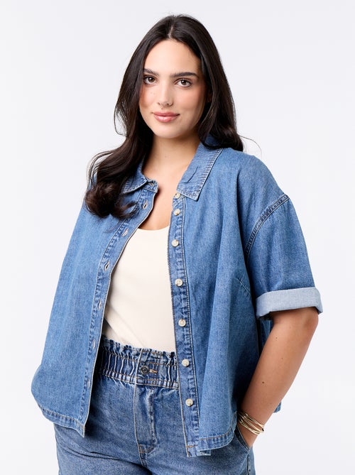 Camicia in jeans a maniche corte - Kiabi