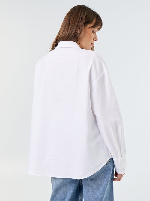 Camicia in oxford con colletto a camicia - Kiabi