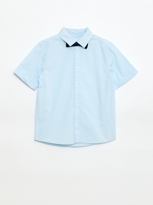 Camicia in popeline con papillon - Kiabi