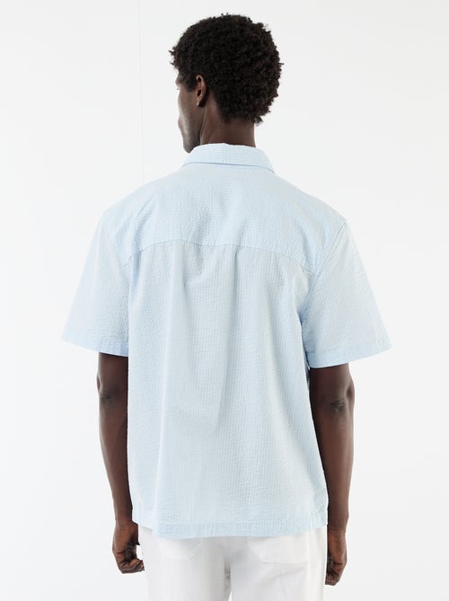 Camicia in seersucker a maniche corte - Kiabi