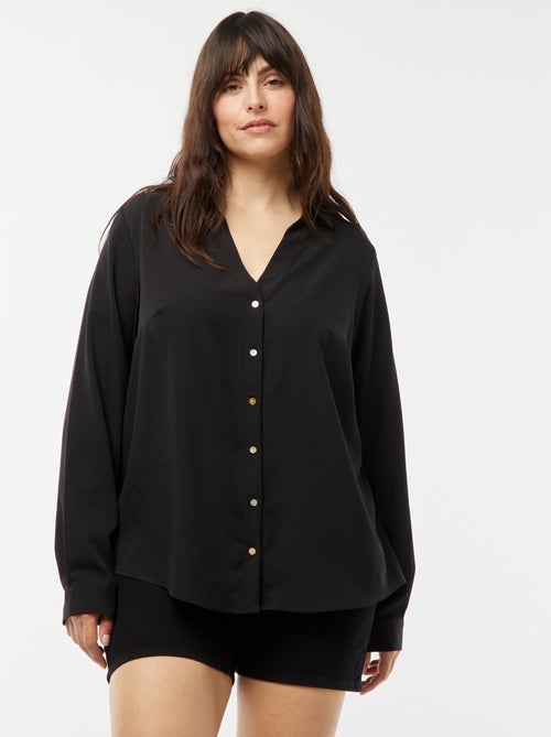 Camicia morbida in tessuto crêpe - Kiabi