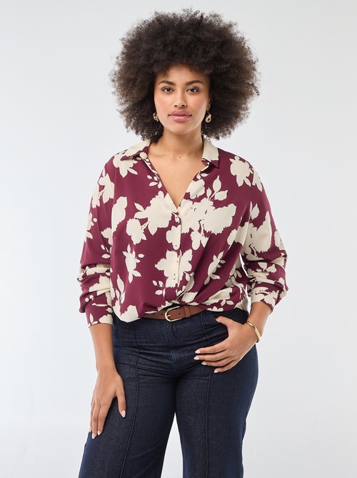 Camicia morbida in tessuto crêpe - Kiabi