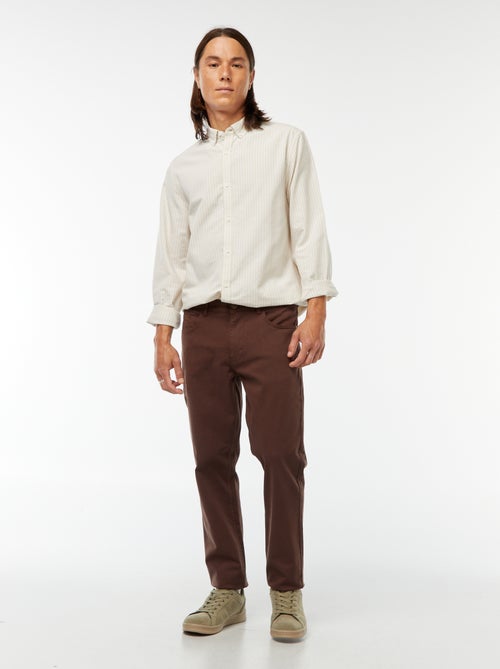 Camicia Oxford con motivo a righe - Kiabi