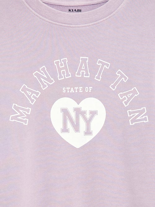 Campus-Style Sweatshirt - Kiabi Campus-Style Sweatshirt - Kiabi