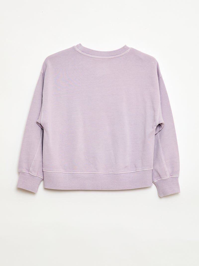 Campus-Sweatshirt Lila - Kiabi