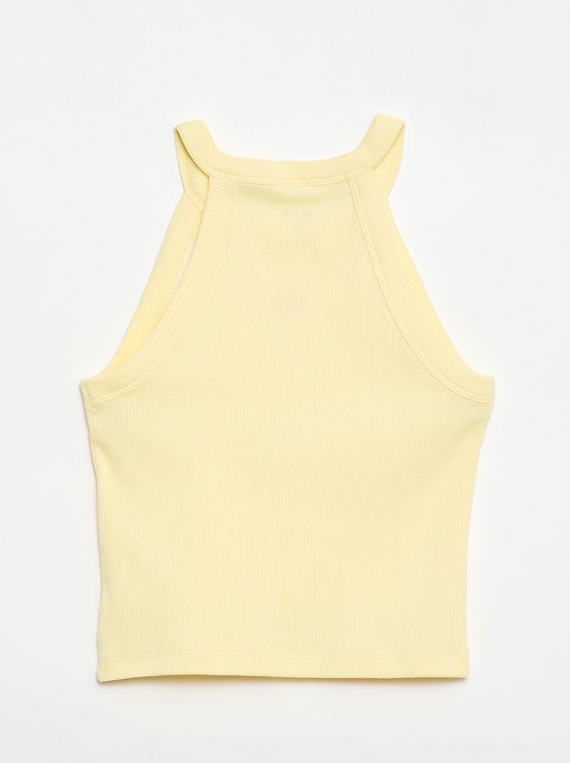 Canotta con scollo all'americana Giallo - Kiabi