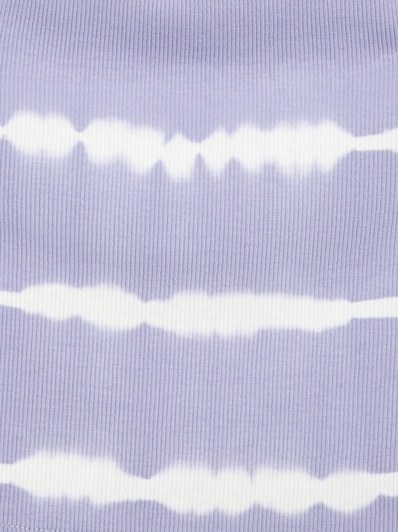 Canotta con stampa a righe tie-dye Viola - Kiabi