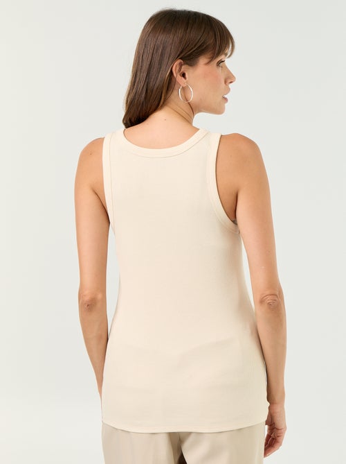 Canotta premaman con scollo all'americana - Kiabi Canotta premaman con scollo all'americana - Kiabi