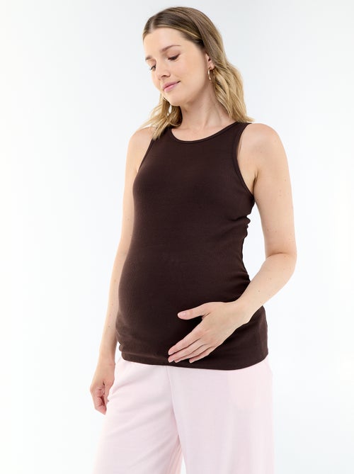 Canotta premaman con scollo all'americana - Kiabi