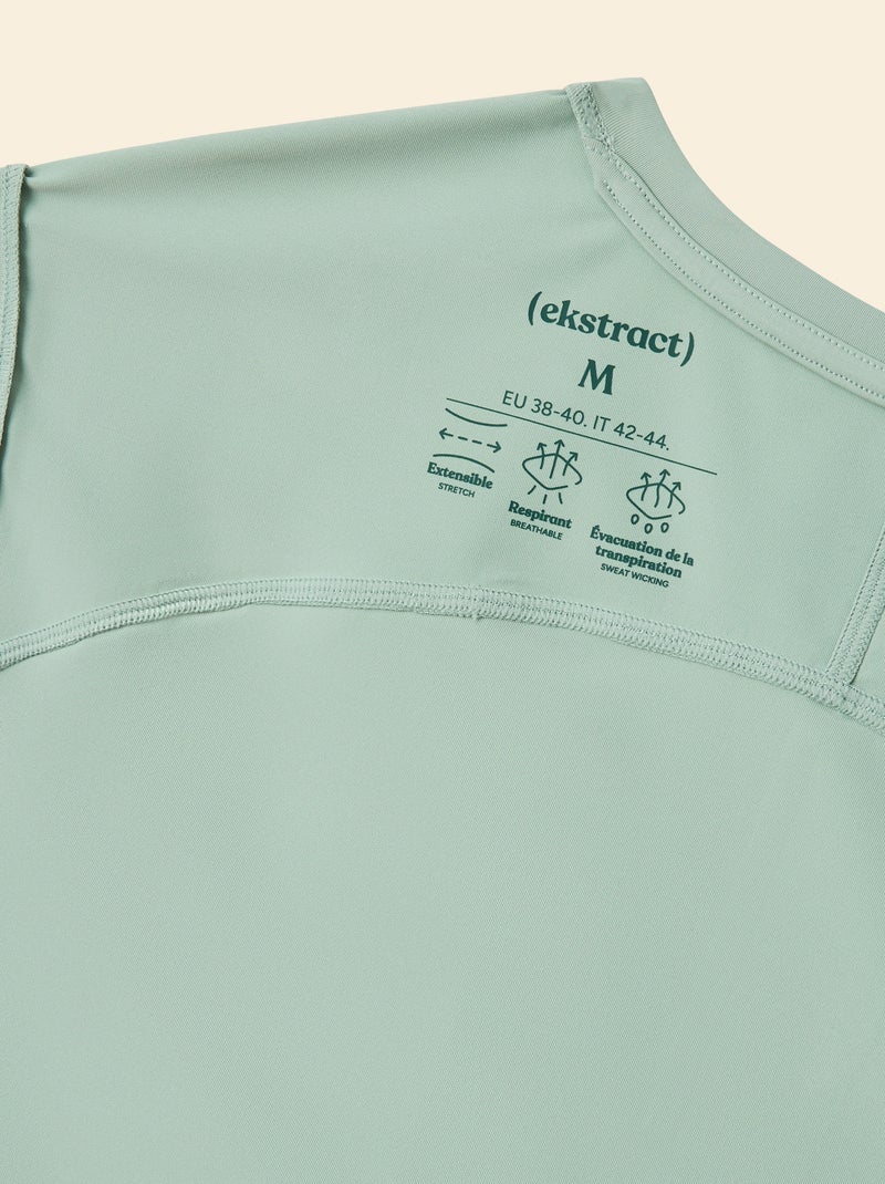 Canotta sportiva con inserti in mesh sui lati - (ekstract) Verde - Kiabi