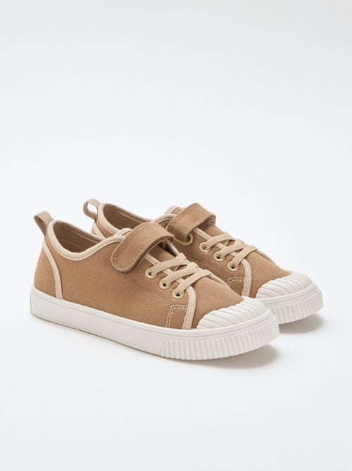 Canvas-Sneaker mit Klettverschluss - Kiabi