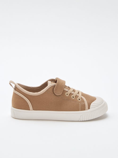 Canvas-Sneaker mit Klettverschluss - Kiabi