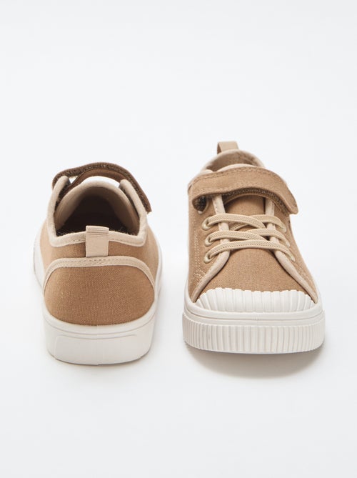 Canvas-Sneaker mit Klettverschluss - Kiabi