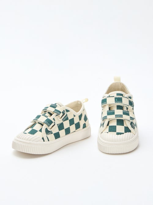 Canvas-Sneakers mit Karomuster - Kiabi