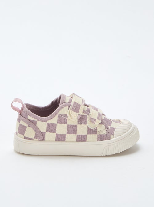 Canvas-Sneakers mit Schachbrettmuster - Kiabi
