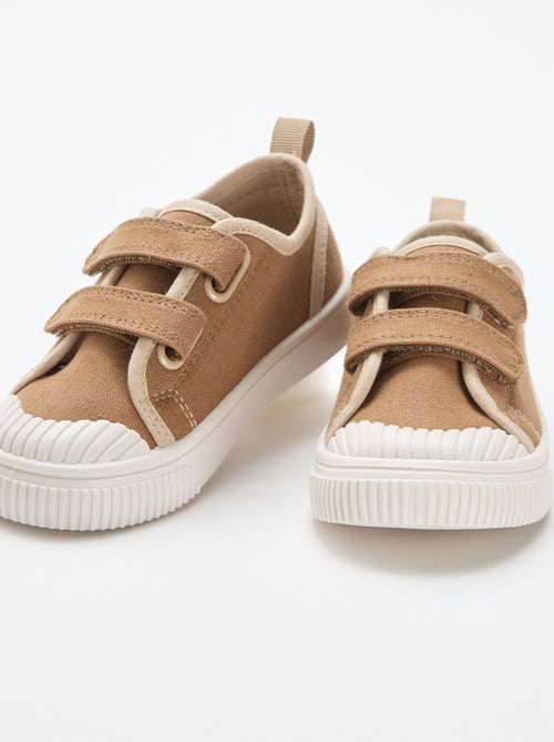 Canvas-Turnschuhe mit Klettverschluss - Kiabi Canvas-Turnschuhe mit Klettverschluss - Kiabi
