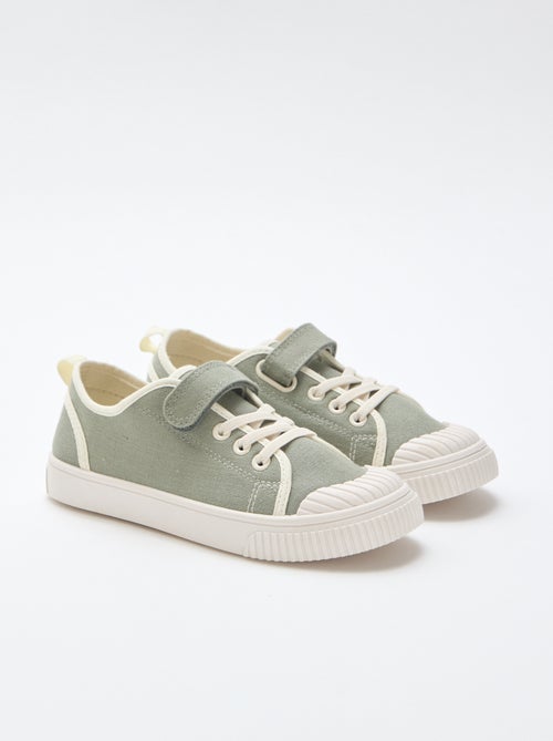 Canvas-Turnschuhe mit Klettverschluss - Kiabi Canvas-Turnschuhe mit Klettverschluss - Kiabi