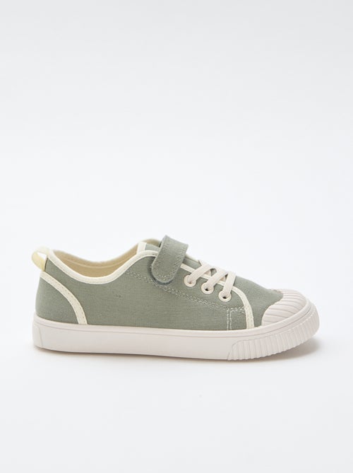 Canvas-Turnschuhe mit Klettverschluss - Kiabi Canvas-Turnschuhe mit Klettverschluss - Kiabi