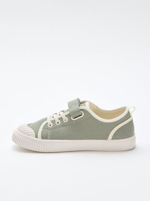 Canvas-Turnschuhe mit Klettverschluss - Kiabi Canvas-Turnschuhe mit Klettverschluss - Kiabi