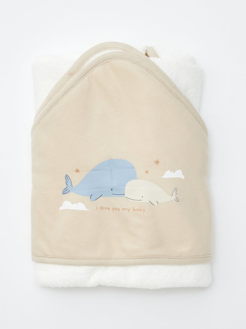 Cape de bain baleine Beige - Kiabi