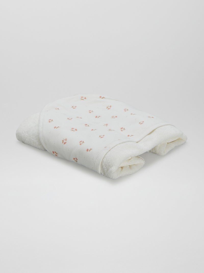 Cape de bain Blanc rose - Kiabi