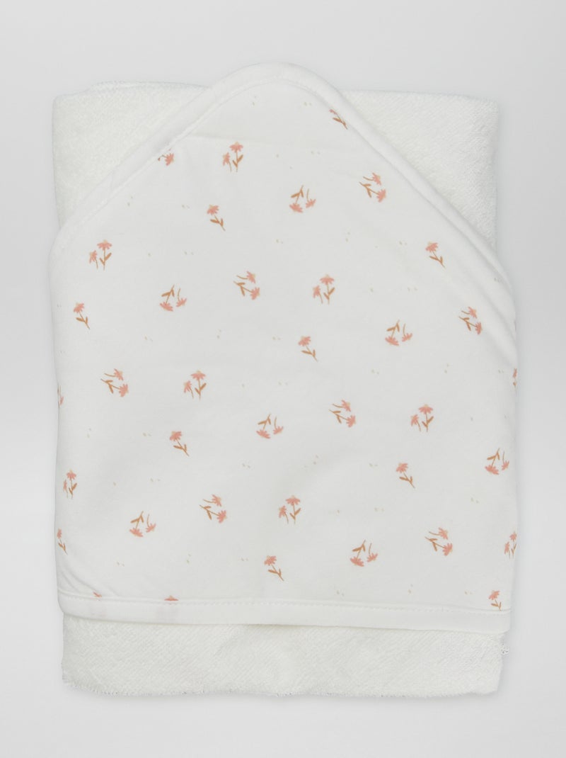 Cape de bain Blanc rose - Kiabi