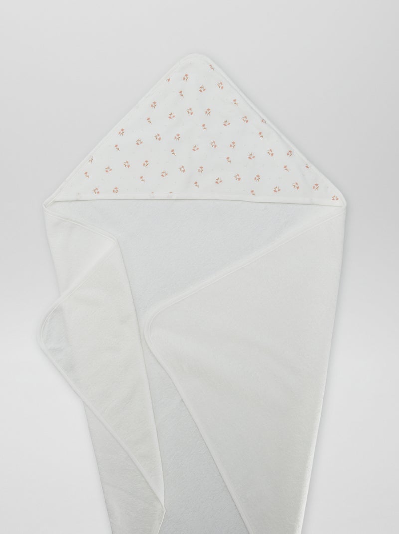 Cape de bain Blanc rose - Kiabi