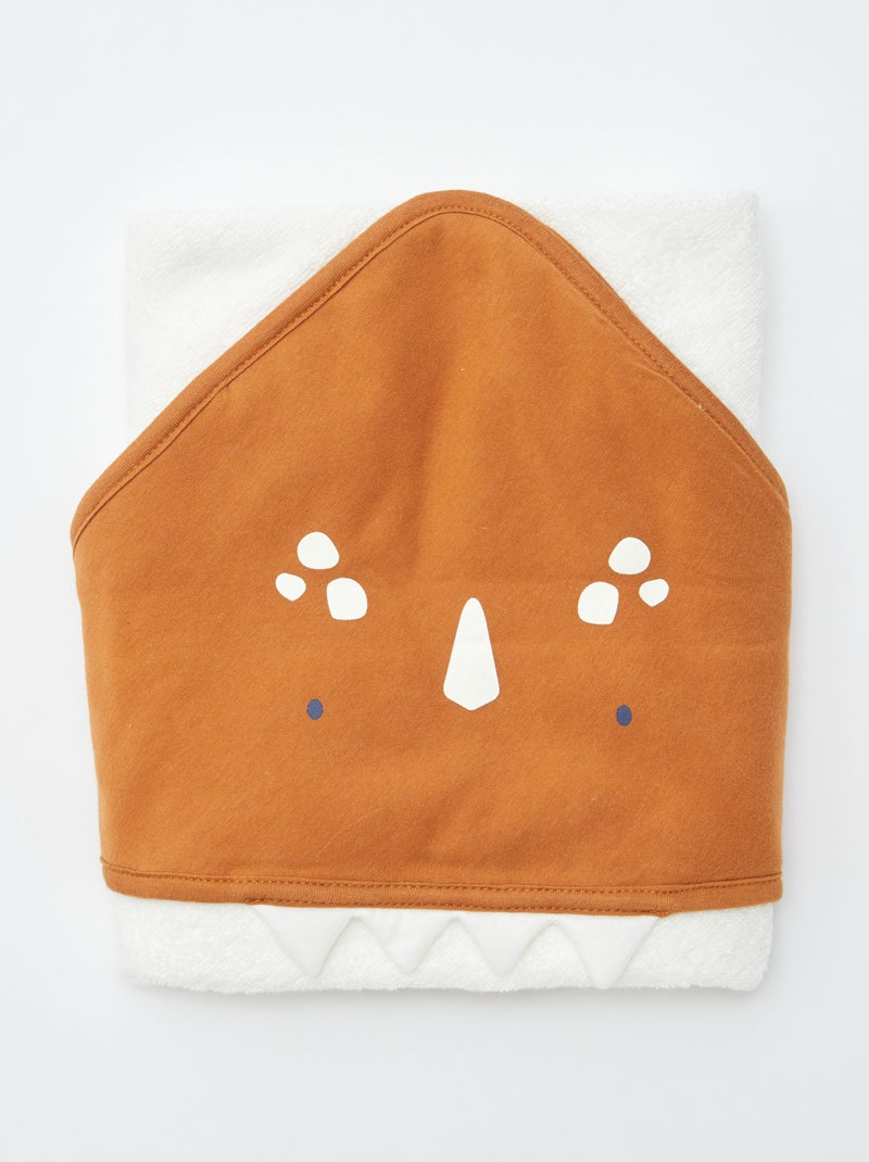 Cape de bain dino Orange - Kiabi