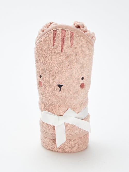 Cape de bain en éponge avec oreilles d'animaux - Kiabi