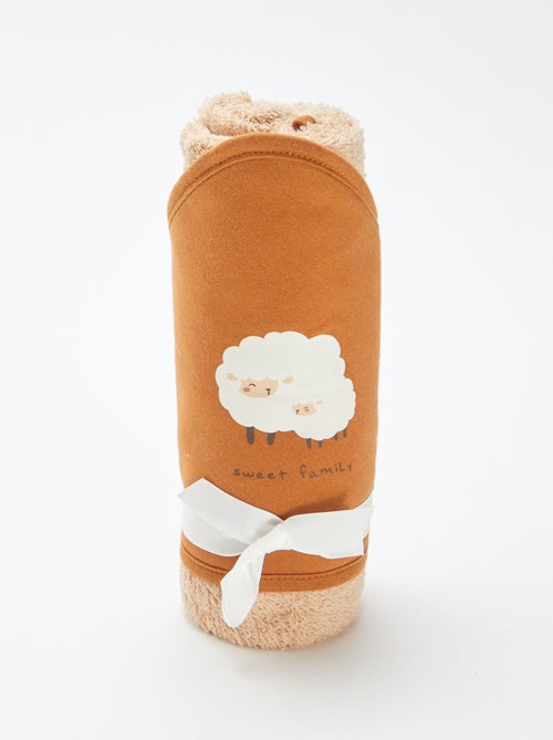 Cape de bain en éponge imprimée - 75 x 75 cm - Kiabi