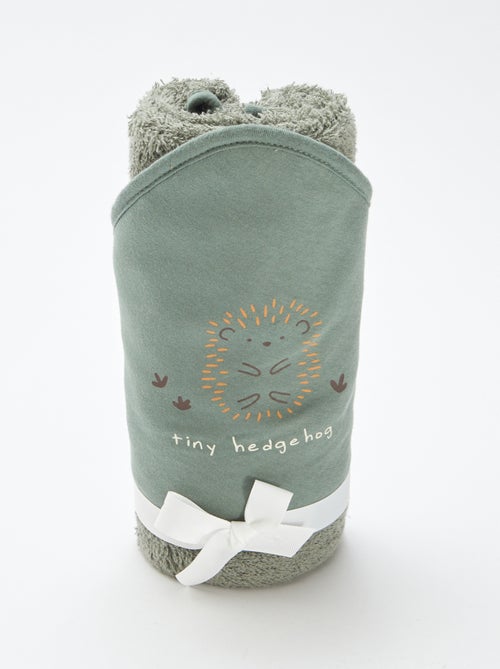 Cape de bain en éponge imprimée - 75 x 75 cm - Kiabi