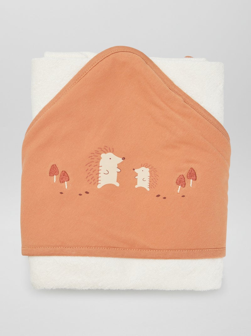 Cape de bain en éponge Marron - Kiabi