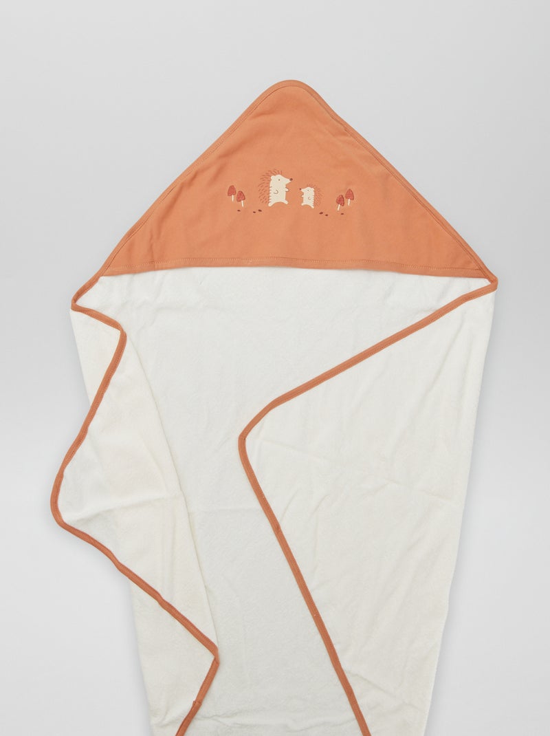 Cape de bain en éponge Marron - Kiabi